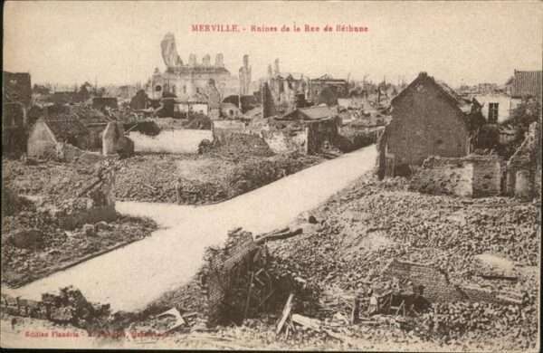 Merville Nord Ruines de la Rue de Bethune