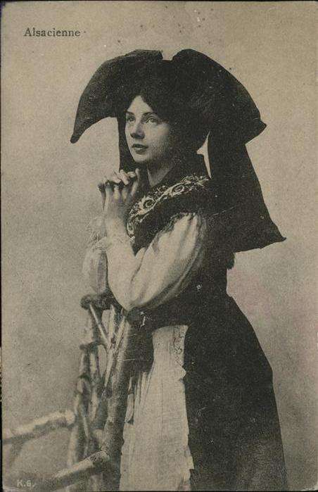 Elsass Frau Tracht