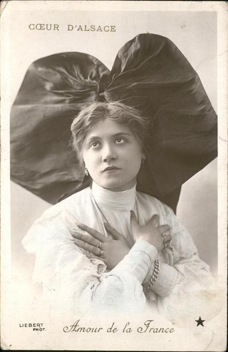 Elsass Frau Amour de la France