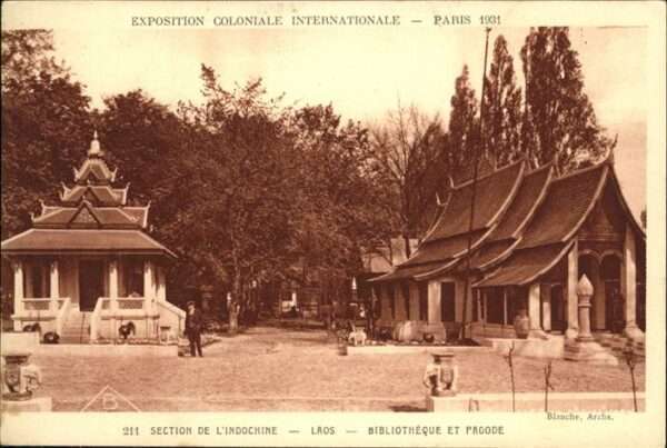Exposition Coloniale Paris 1931 Bibliotheque Pagode