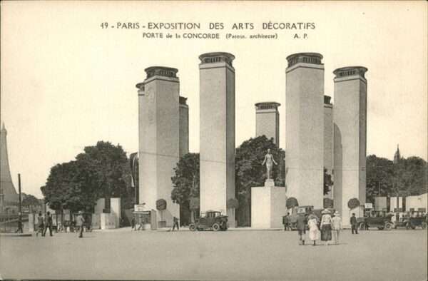 Exposition Arts Decoratifs Paris 1925 Porte Concorde