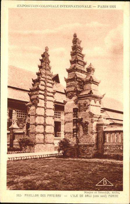Exposition Coloniale Paris 1931 Pavillon Pays