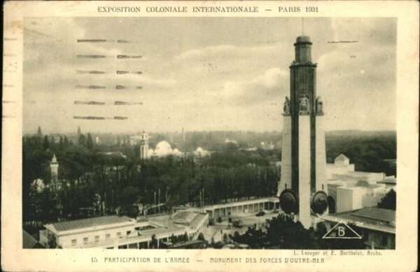 Exposition Coloniale Paris 1931 Monument Forces D Outre Mer