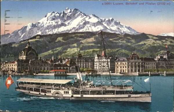 Luzern LU Bahnhof Pilatus Schiff Stadt Luzern
