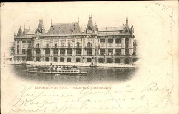 Exposition Universelle Paris 1900 Palais du Ville Schiff