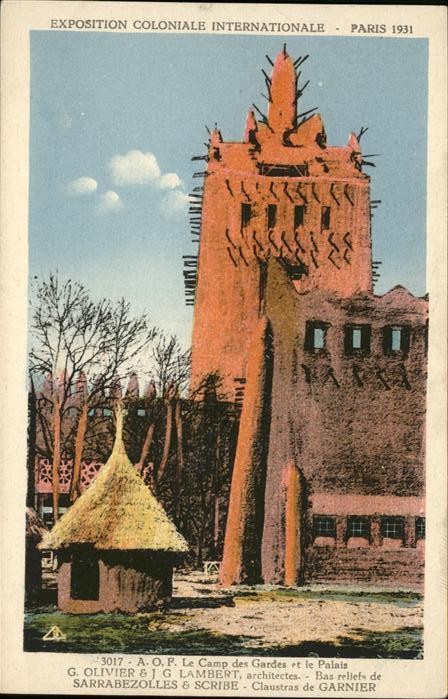Exposition Coloniale Paris 1931 Camp des Gardes Palais G Olivier Lamber