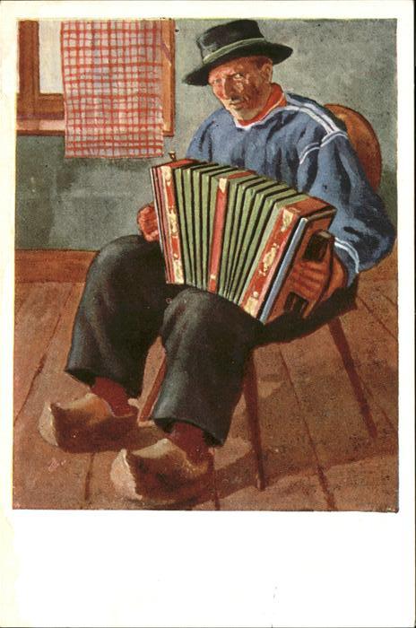 Elsass Handarmonika Holzschuhe Trachten