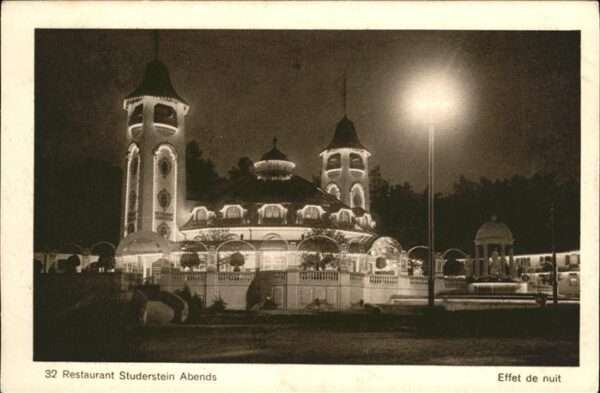 Landesausstellung Bern 1914 Restaurant Studerstein Abends