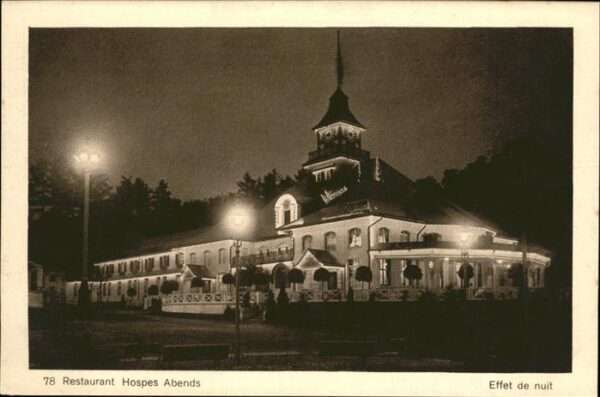 Landesausstellung Bern 1914 Restaurant Hospes Abends