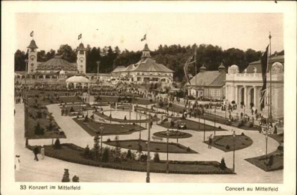 Landesausstellung Bern 1914 Konzert im Mittelfeld