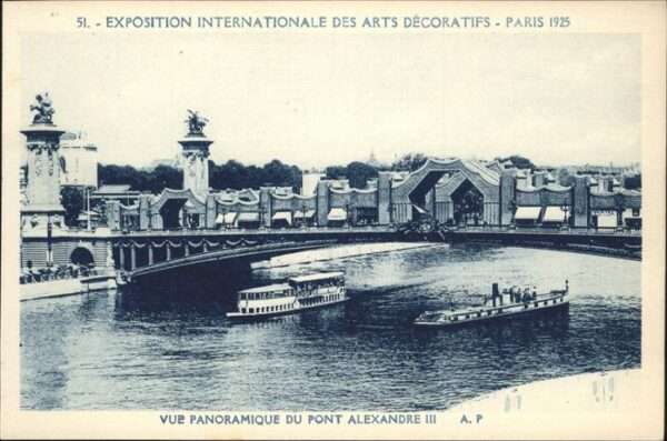 Exposition Arts Decoratifs Paris 1925 Schiff Brücke