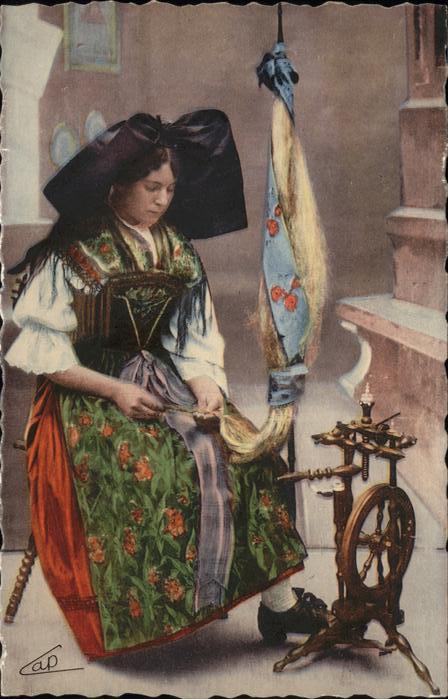 Spinnen Handwerk Tracht