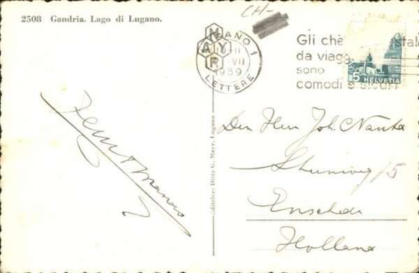 Gandria Lago di Lugano Schiff Schwan – Bild 2