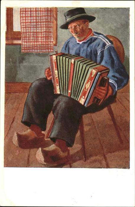 Akkordeon Holzschuhe Tracht Elsass