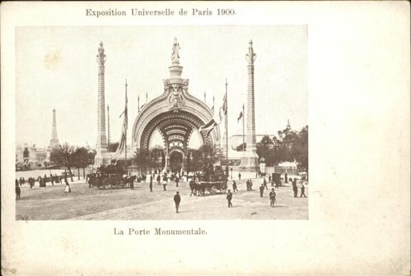 Exposition Universelle Paris 1900 Porte Monumentale Kutsche