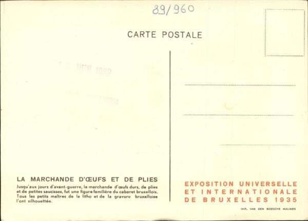Exposition Bruxelles 1935 Tracht Serie 3 No 2 – Bild 2