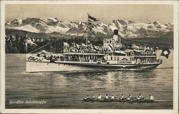 Dampfer Binnenschifffahrt Salondampfer Zürichsee