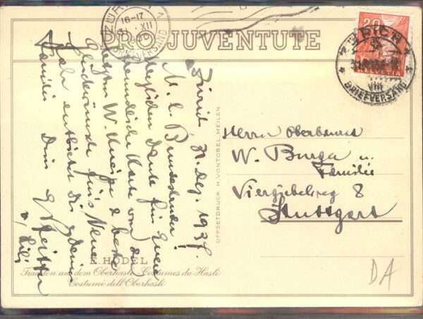Trachten Künstler Oberhale E Hodel – Bild 2