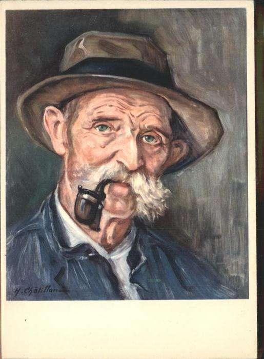 Pfeife Künstler Henri Chatillon