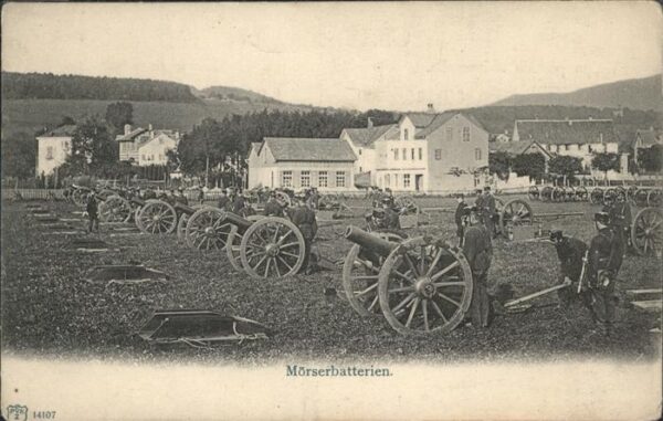 Militaria Mörserbatterien
