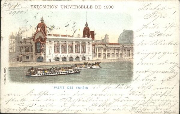 Exposition Universelle Paris 1900 Schiffe Palais Forets