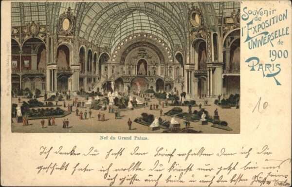 Exposition Universelle Paris 1900 Nef du Grand Palais