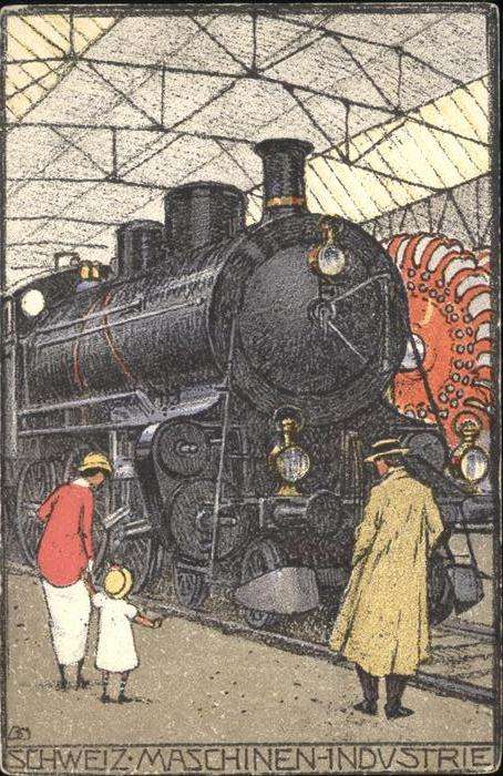 Landesausstellung Bern 1914 Schwiz Maschinen Industrie Zug