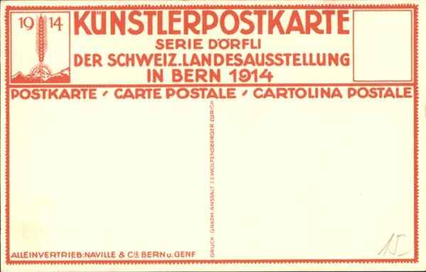 Landesausstellung Bern 1914 Kirche – Bild 2