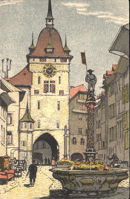 Landesausstellung Bern 1914 Brunnen