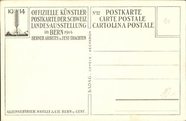 Landesausstellung Bern 1914 Trachten No 12 – Bild 2
