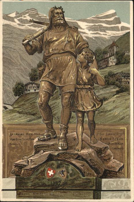 Tell Wilhelm Prägedruck