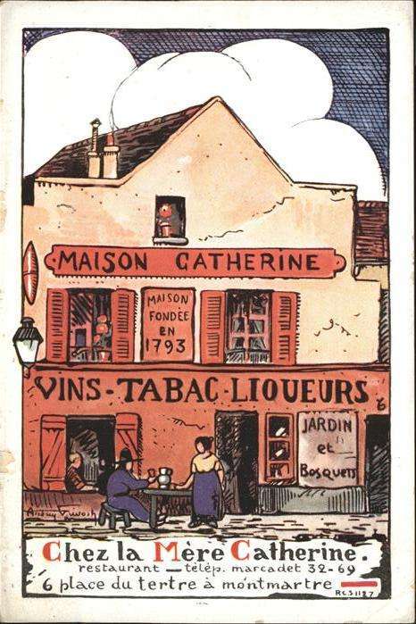 Montmartre Paris Vins Tabac Lioueurs