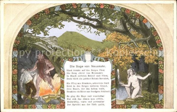 Sagen Maerchen Die Sage von Neuenahr Wandgemälde Kurha