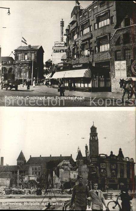 Rotterdam Coolsingel met Delftsche Poort  Pechorr