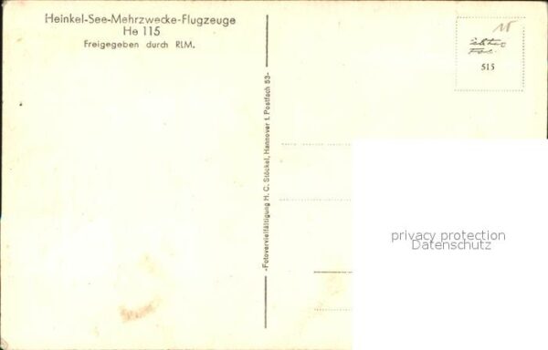 Flugzeuge Zivil Heinkel See Mehrzwecke Flugzeuge – Bild 2