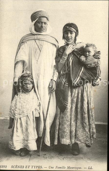 Alger Algerien Famille Mauresques Scenes et Types
