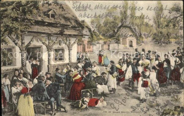 Bratislava Pressburg Pozsony Csardas Wirtshaus Künstlerkarte