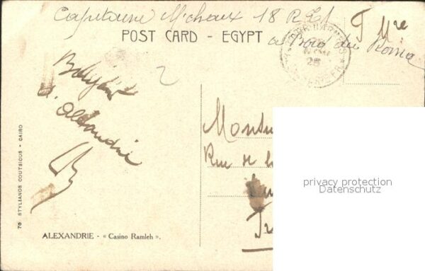 Alexandria Alexandrie Aegypten Ramleh Casino – Bild 2