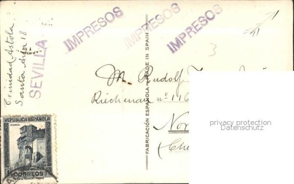 Sevilla Andalucia Catedral Puerta del Perdon Stempel auf – Bild 2