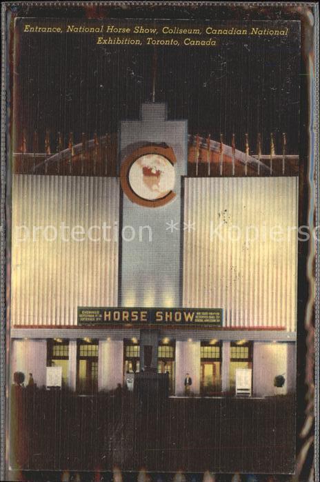 Toronto Canada National Horse Show Coliseum Canadian N