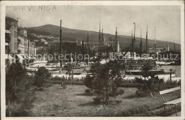 Crikvenica Kroatien Hafen Schiffe