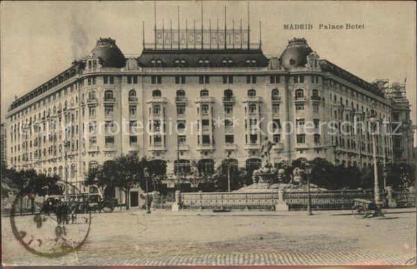 Madrid Spain Palace Hotel Monument