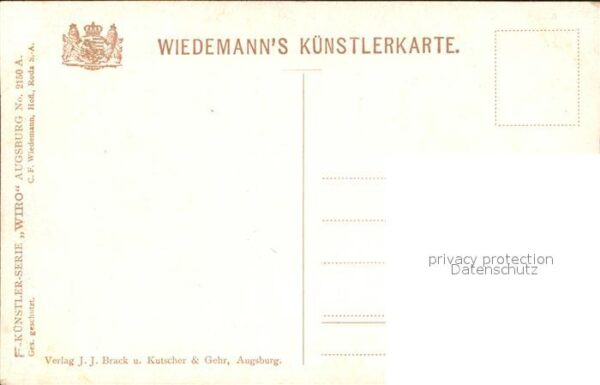 Verlag Wiedemann WIRO Nr. 2150 A Augsburg Augustusbrunnen – Bild 2