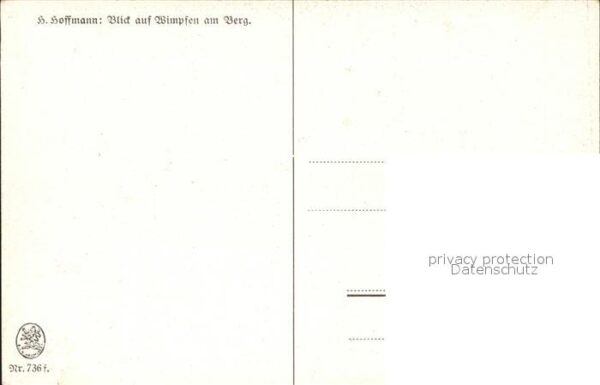 Hoffmann Heinrich Wimpfen am Berg Nr. 736 – Bild 2