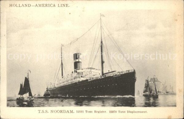 Dampfer Oceanliner T.S.S. Noordam