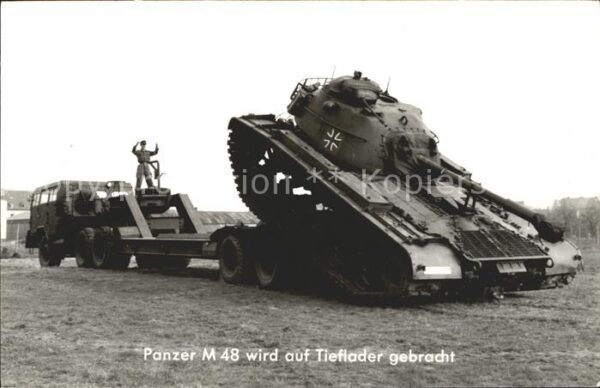 Panzer Tank Panzer M 48 Tieflader Bundeswehr