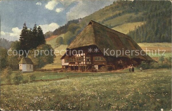 Hoffmann Heinrich Schwarzwaldhaus mit Kapellchen
