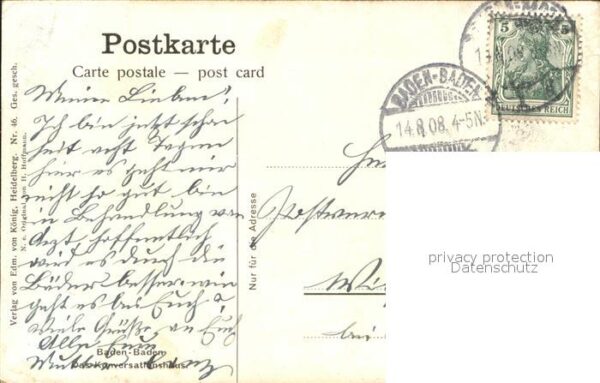 Hoffmann Heinrich Baden-Baden Conversationshaus Nr. 46 – Bild 2