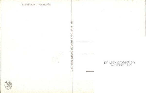 Hoffmann Heinrich Kindtaufe Trachten Schwarzwald – Bild 2