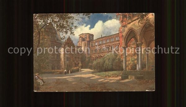 Hoffmann Heinrich Heidelberg Schlosshof Nr. 599